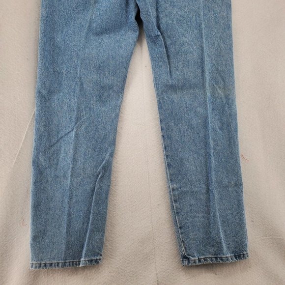 WRANGLER Jeans Men's Straight Leg 5-Pocket Regular Fit Denim Blue 36x30 - Picture 8 of 10